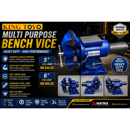 King Toyo Multi Purpose Bench Vice